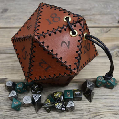 Polyhedral dice game storage bag