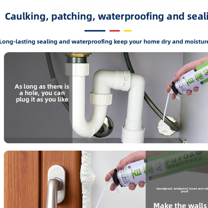 Polyurethane Foam Sealant for Gap Filling and Waterproofing