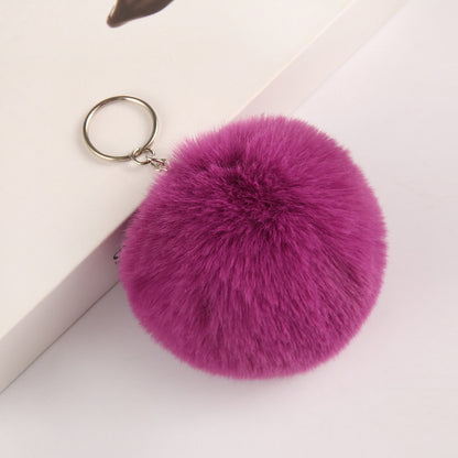 Pom-pom keychain for women's bags