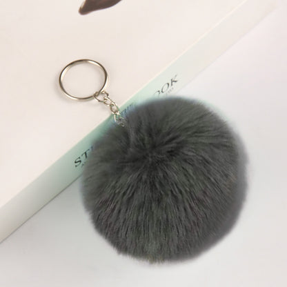 Pom-pom keychain for women's bags