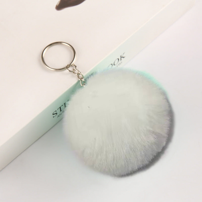 Pom-pom keychain for women's bags