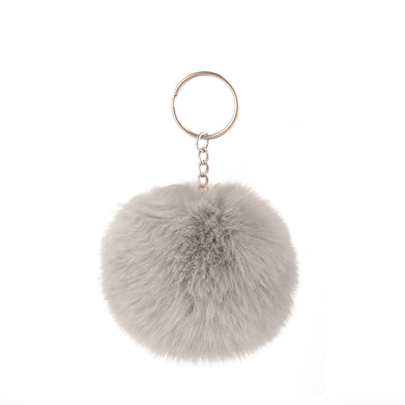Pom-pom keychain for women's bags