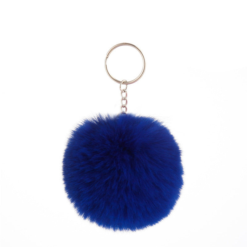 Pom-pom keychain for women's bags