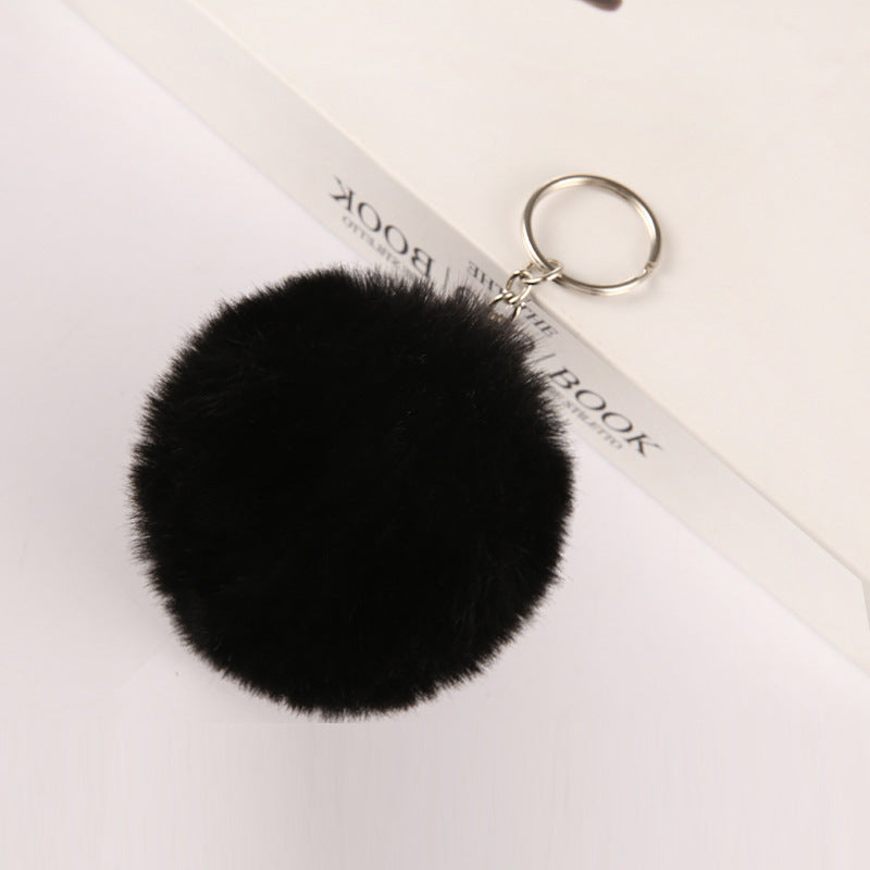 Pom-pom keychain for women's bags