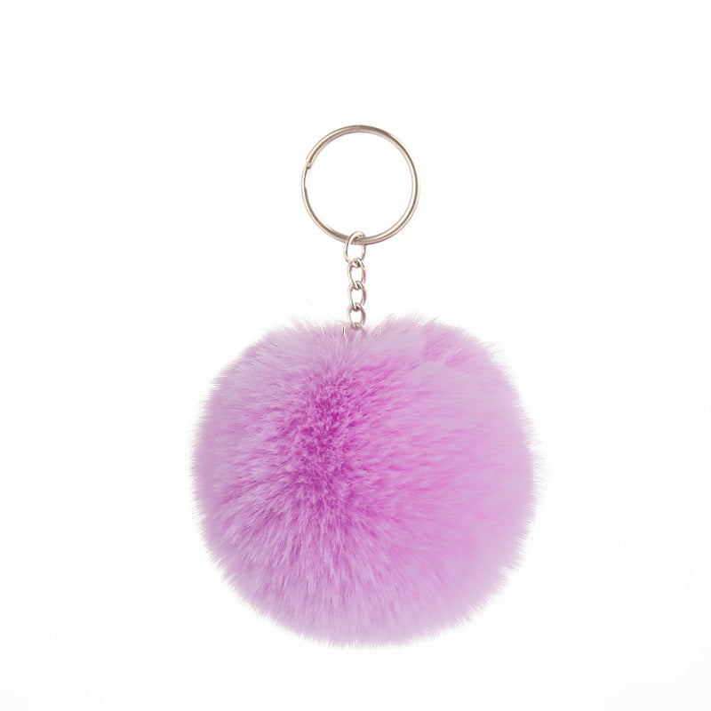 Pom-pom keychain for women's bags