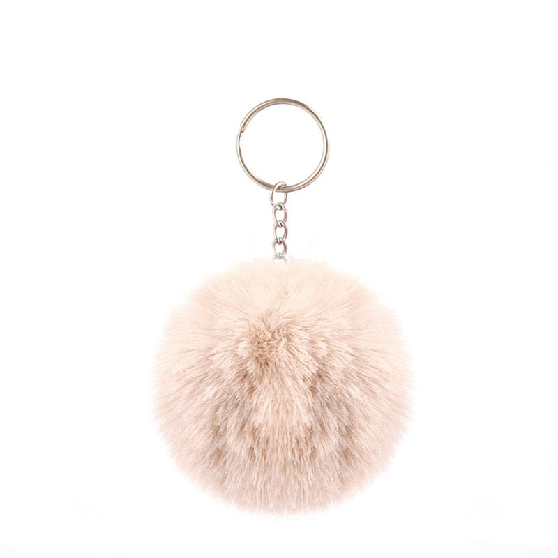 Pom-pom keychain for women's bags