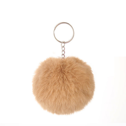 Pom-pom keychain for women's bags