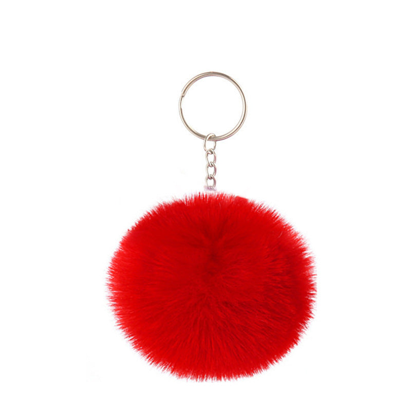 Pom-pom keychain for women's bags