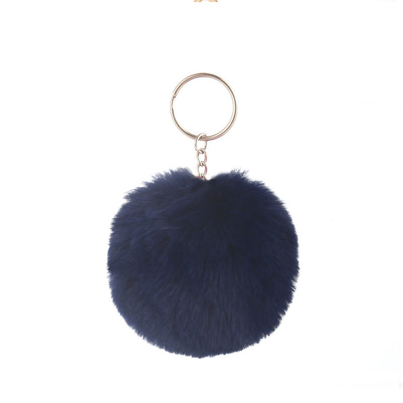 Pom-pom keychain for women's bags