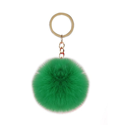 Pom-pom keychain for women's bags