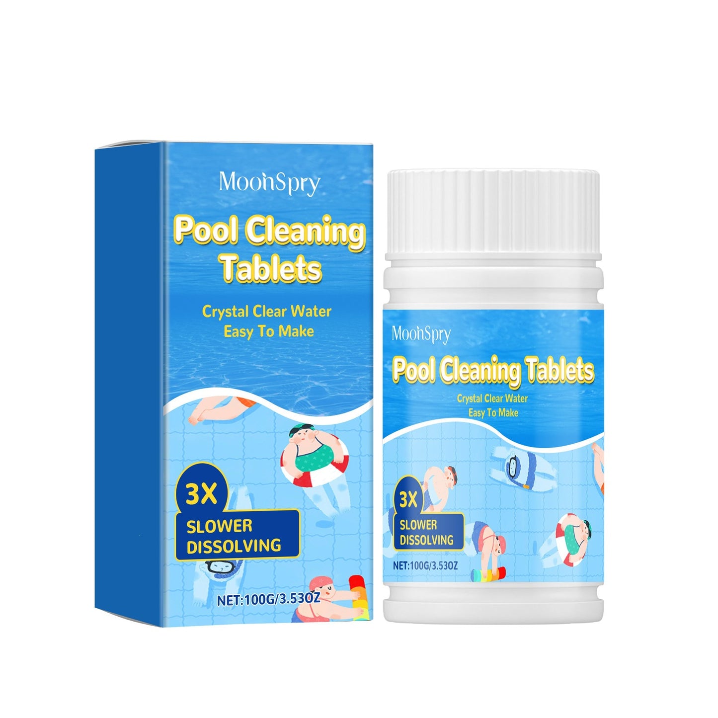 Pool cleaning tablets