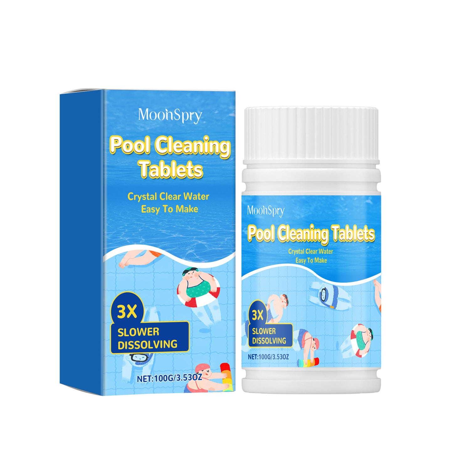 Pool cleaning tablets