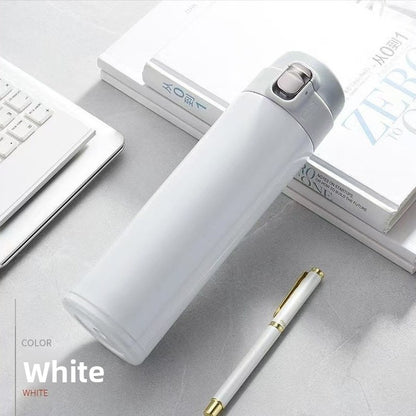 Pop-Up Lid Stainless Steel Thermos Cup