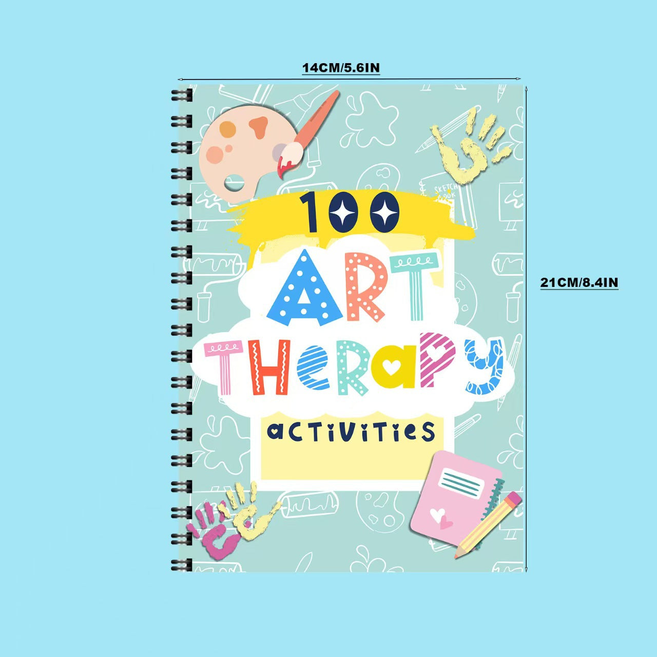 Popular Art Therapy Planner, Social-Emotional Learning Activities, Enhances Emotional Awareness and Self-Acceptance