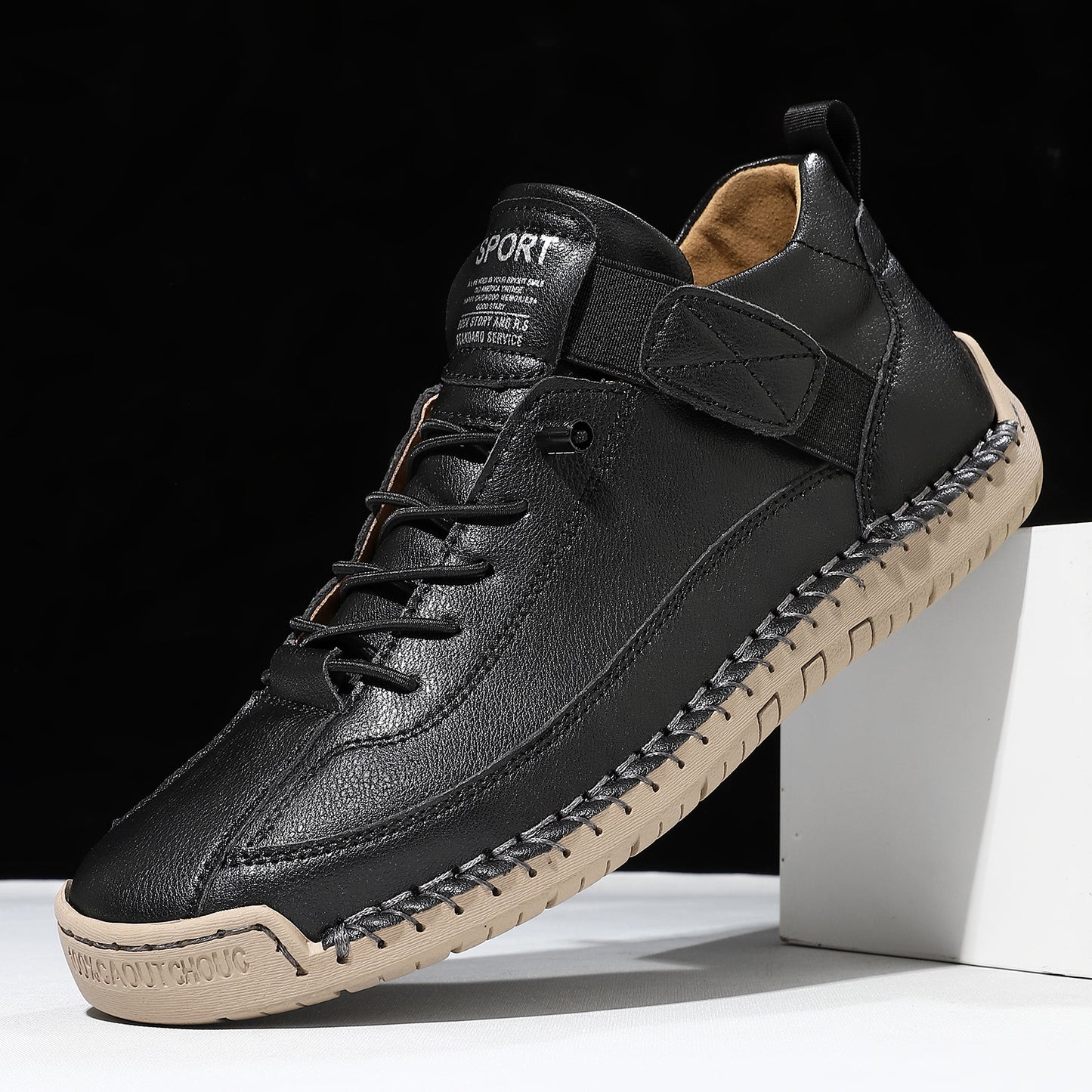 Popular Cross-Border Large-Size Unisex Mid-Top Martin Boots Outdoor Casual Shoes Workwear Stitched Men's Shoe