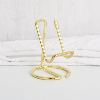 Popular Iron Mobile Phone Holder Lazy Desktop Metal Holder Dual-Purpose Creative Business Card Holder Factory Spot Wholesale