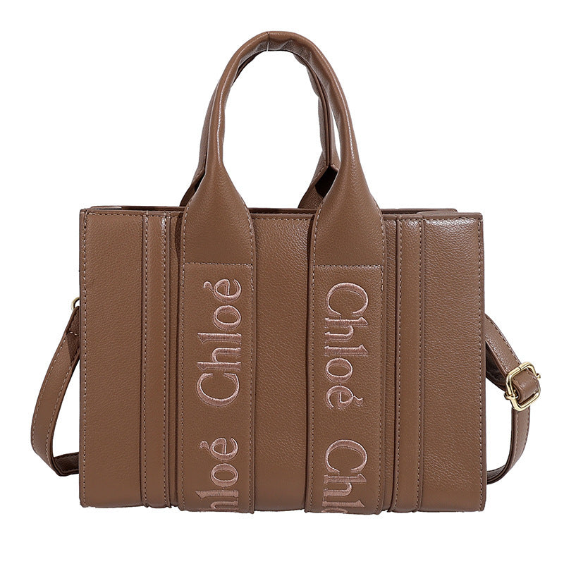 Popular letter-shaped tote bag