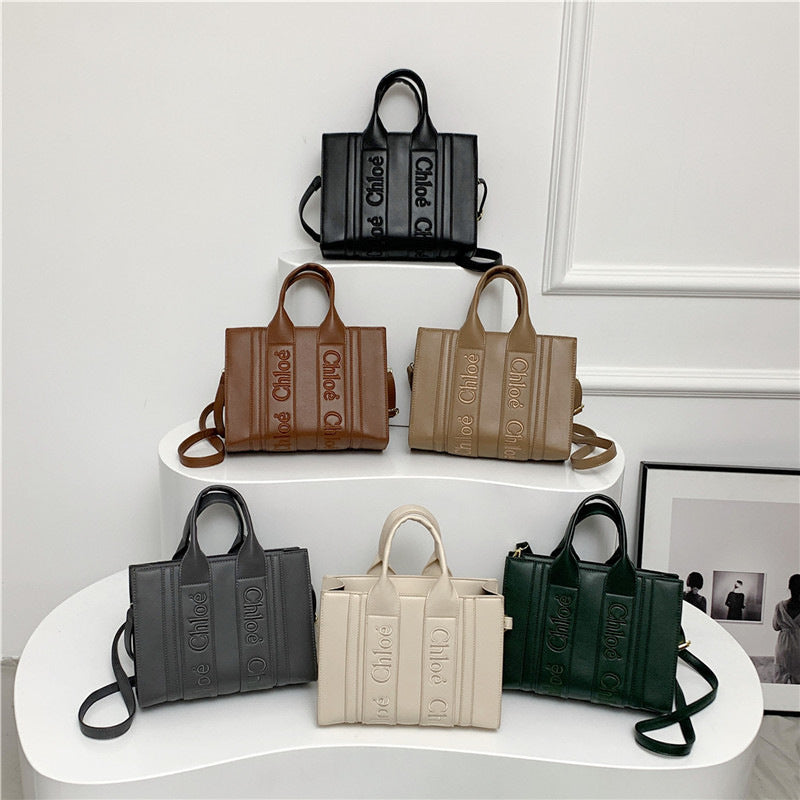 Popular letter-shaped tote bag