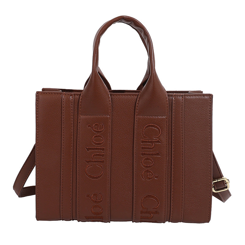 Popular letter-shaped tote bag