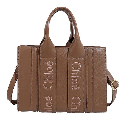 Popular letter-shaped tote bag