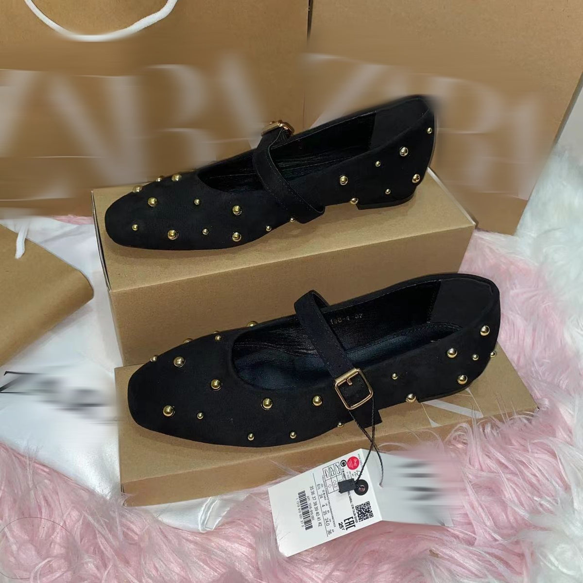 Popular velvet solid color women's shoes