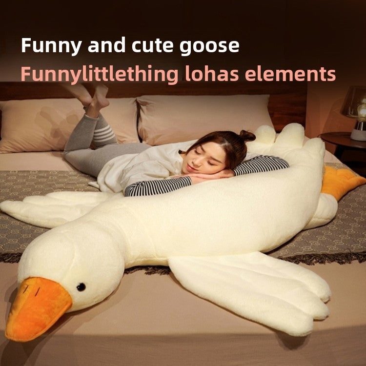 Popular white goose plush toy