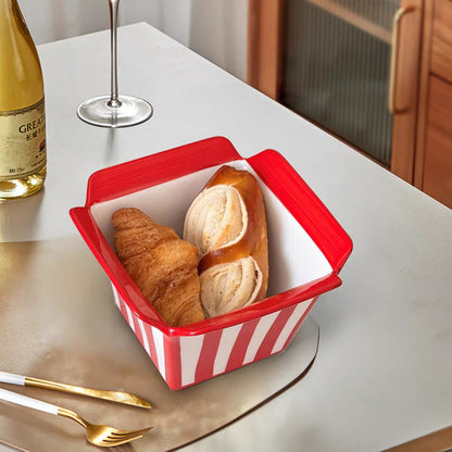 Porcelain Square Snack Bowl
