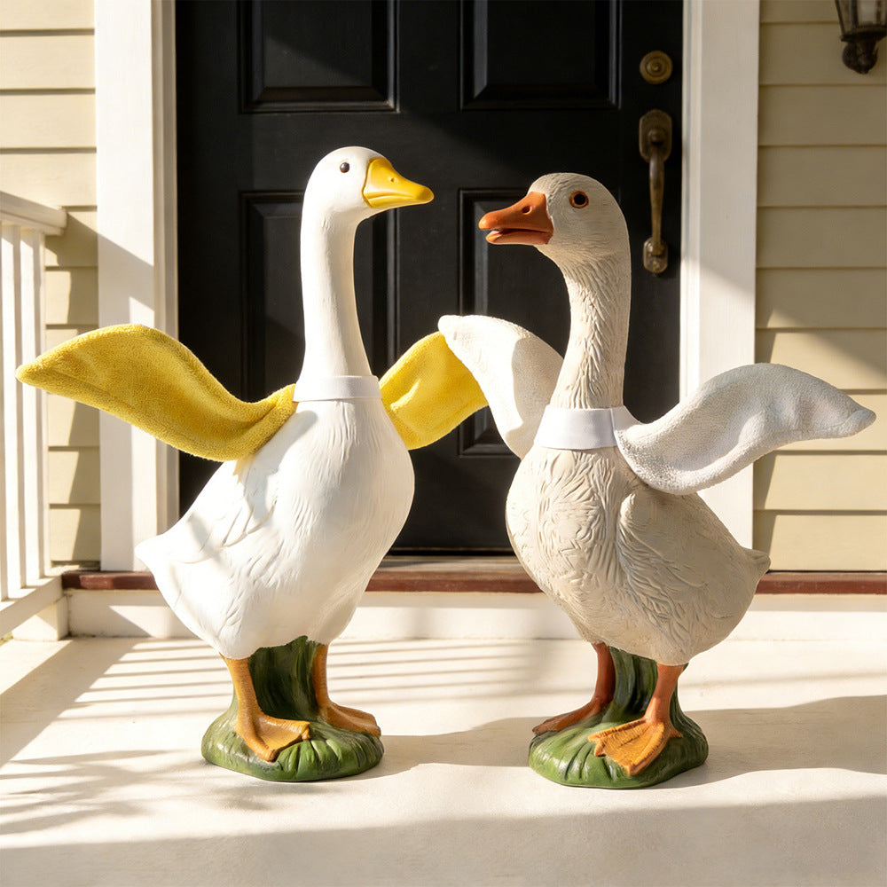 Porch goose wing decoration