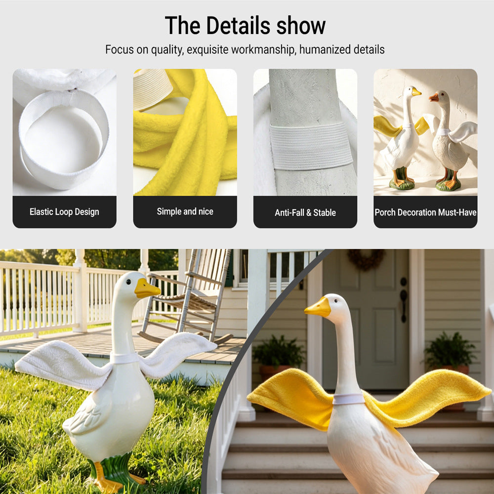 Porch goose wing decoration