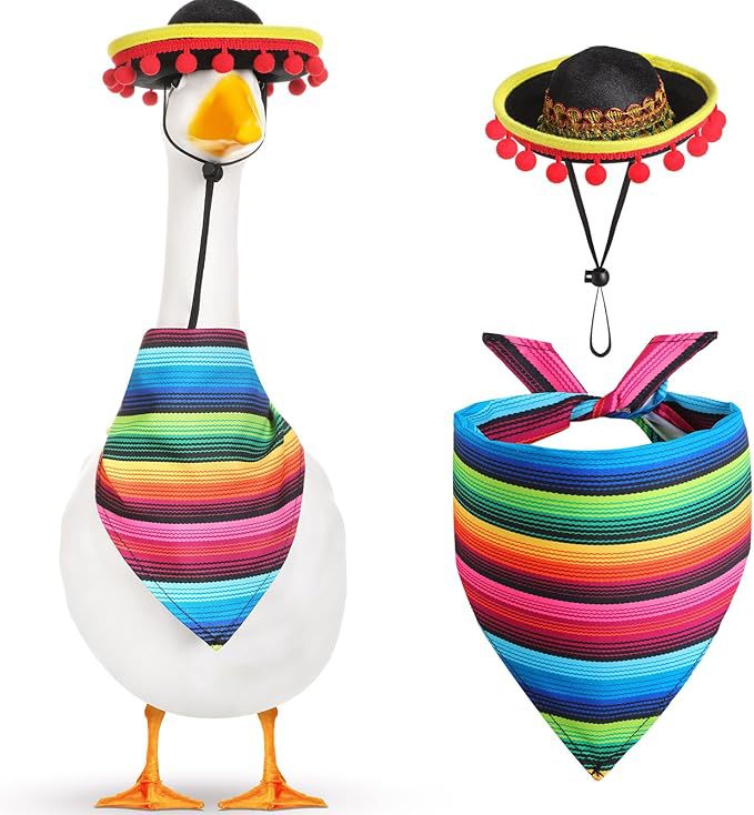 Porch Pet Decoration Hat and Scarf Set