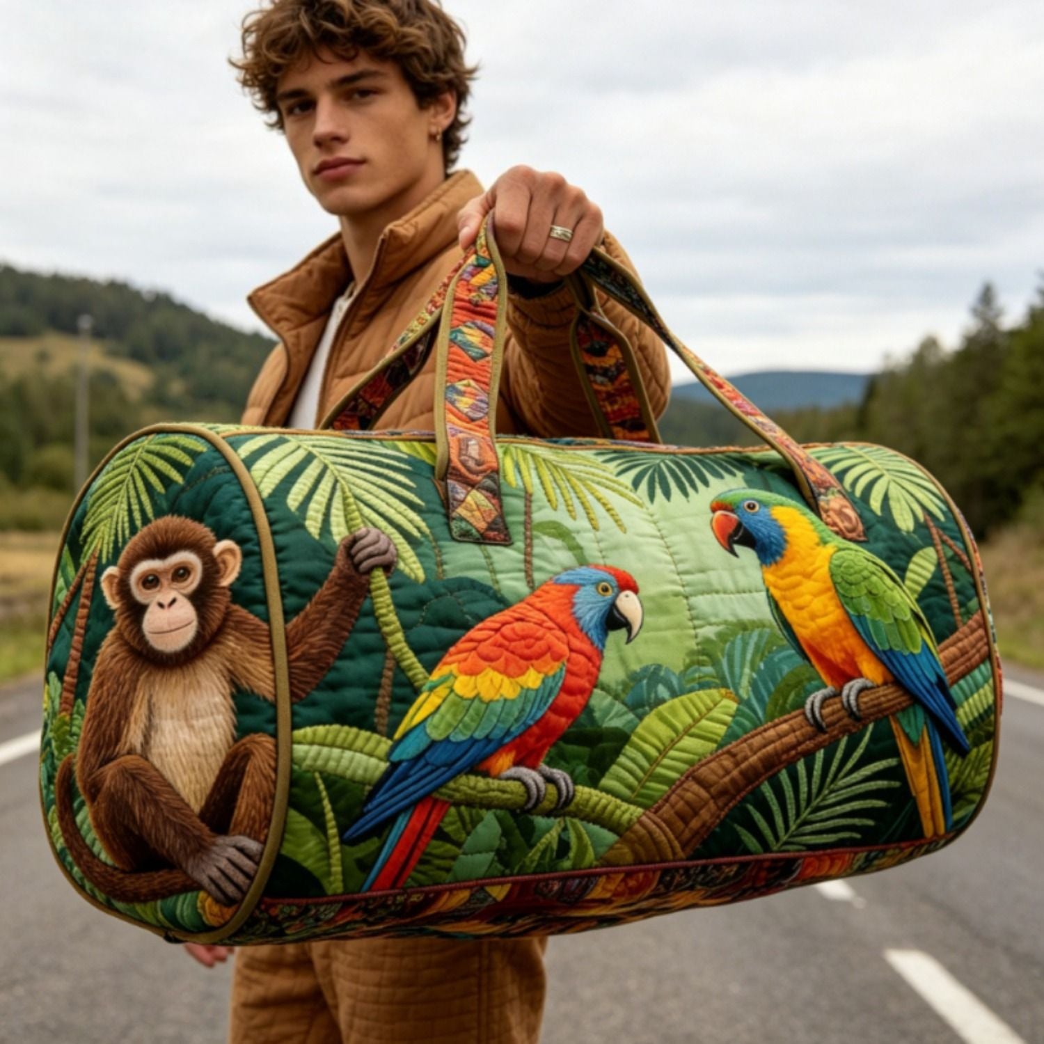 Portable 3D Digital-Print Travel Bag