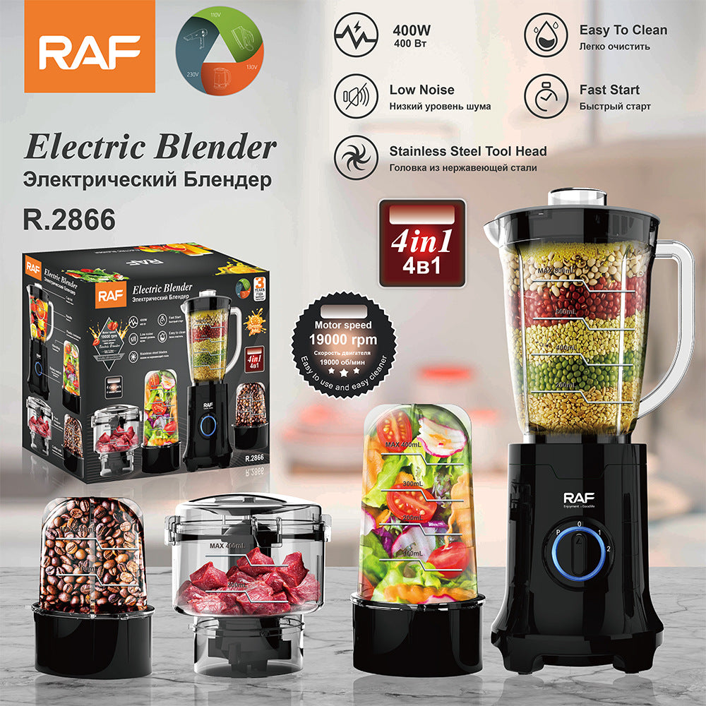 Portable 4-in-1 Juicer Blender Grinder 0.8L