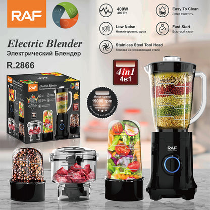 Portable 4-in-1 Juicer Blender Grinder 0.8L