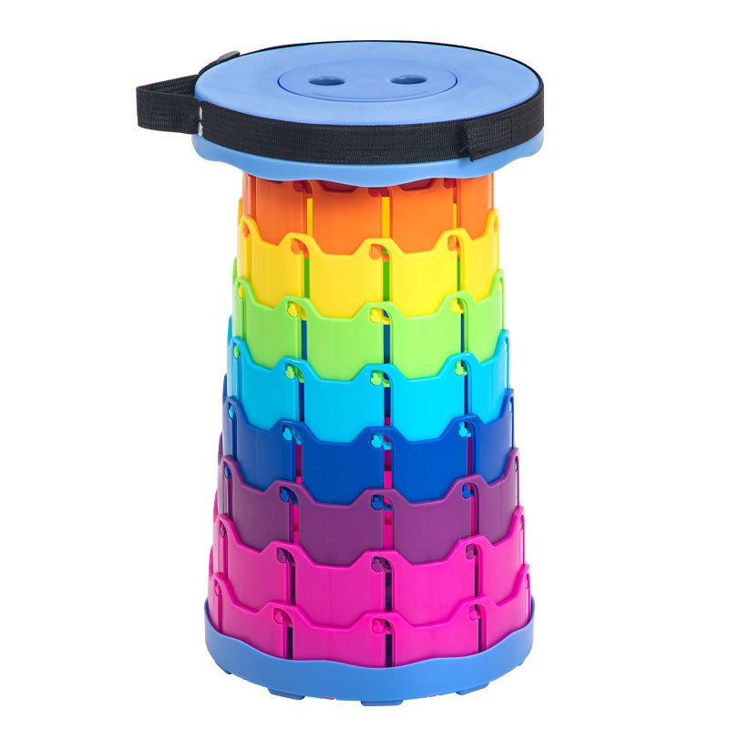 Portable Adjustable Height Folding Stool