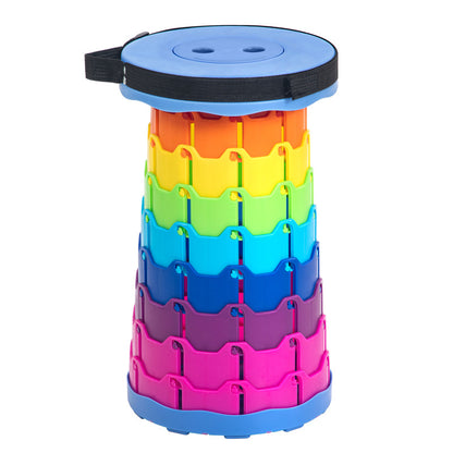 Portable Adjustable Height Folding Stool
