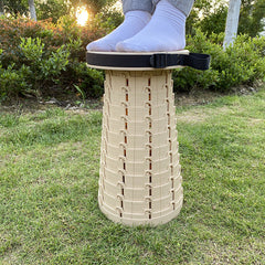 One-piece blue folding stool