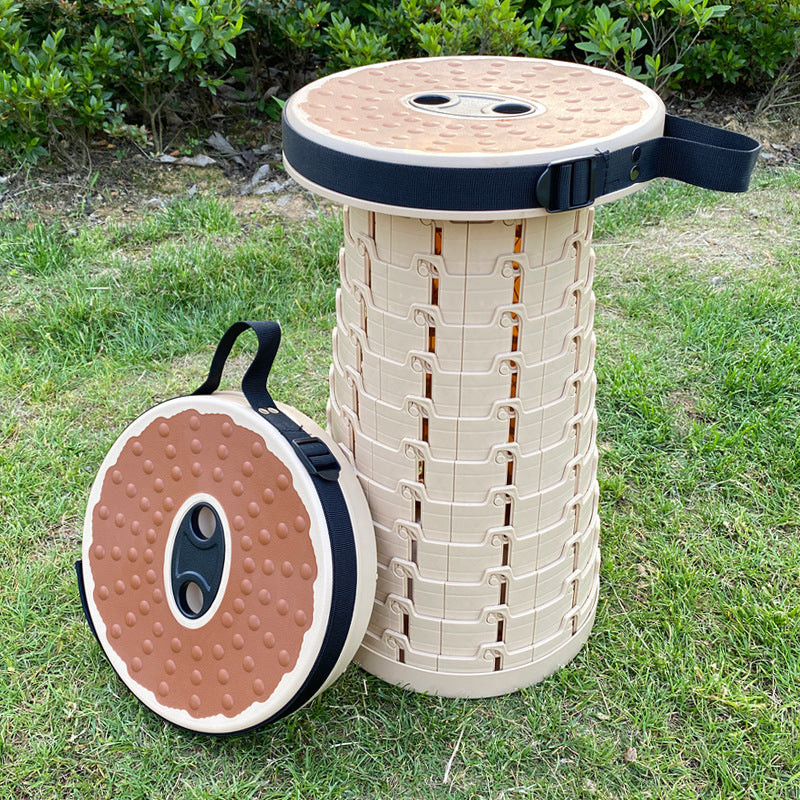 Portable Adjustable Telescopic Folding Stool
