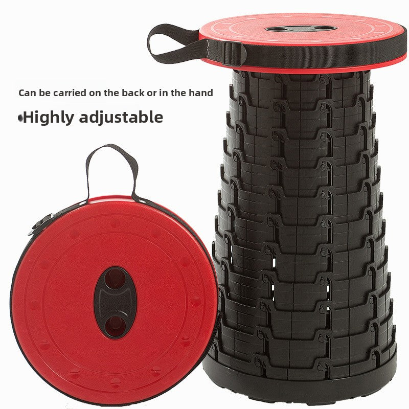 Portable Adjustable Telescopic Folding Stool