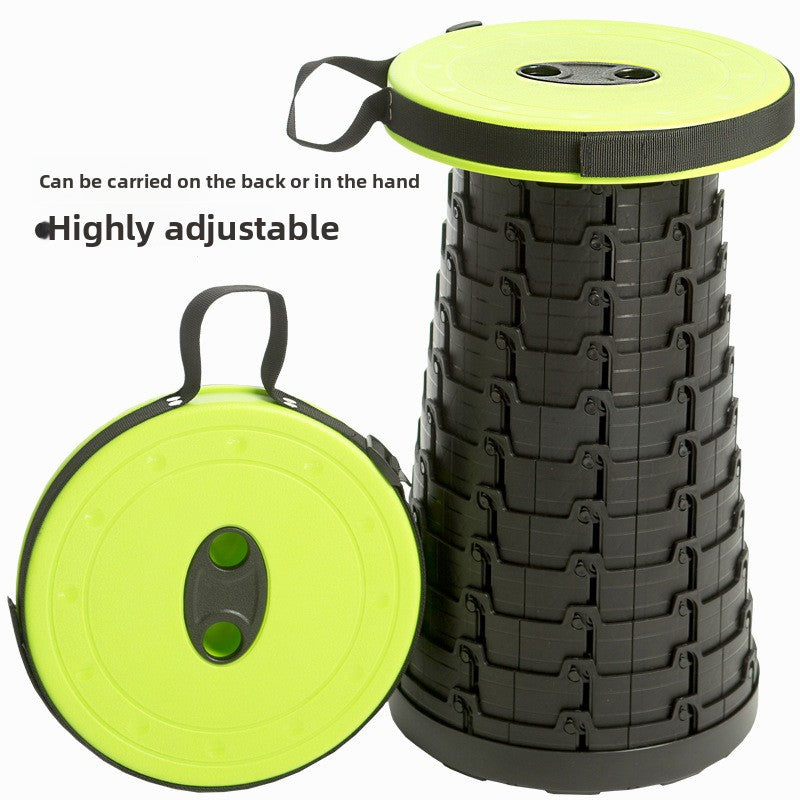Portable Adjustable Telescopic Folding Stool