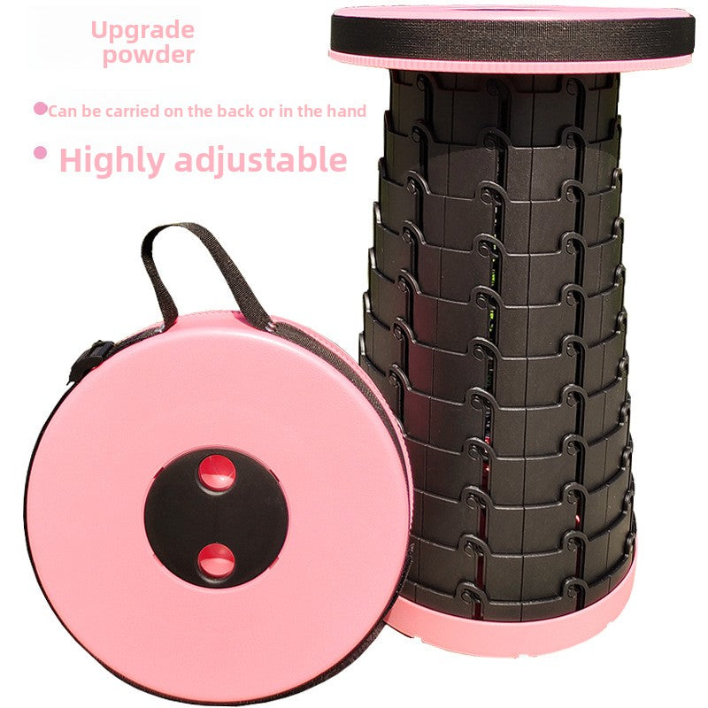 Portable Adjustable Telescopic Folding Stool