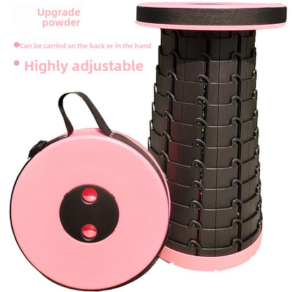 Portable Adjustable Telescopic Folding Stool