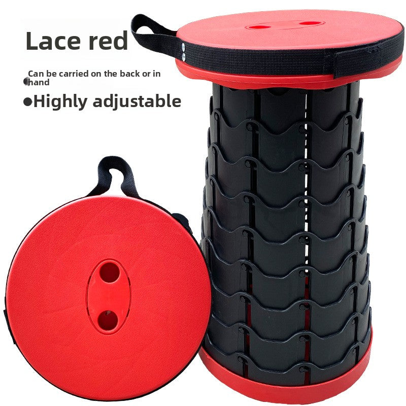 Portable Adjustable Telescopic Folding Stool