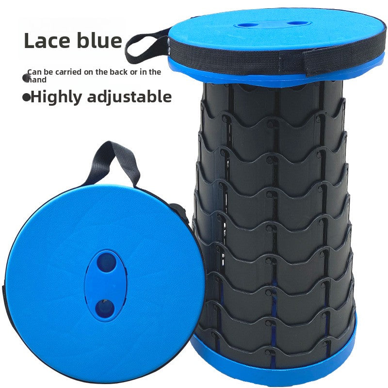 Portable Adjustable Telescopic Folding Stool