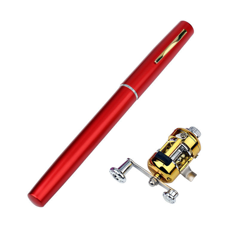 Portable Aluminum Fishing Rod with Reel
