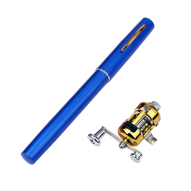 Portable Aluminum Fishing Rod with Reel
