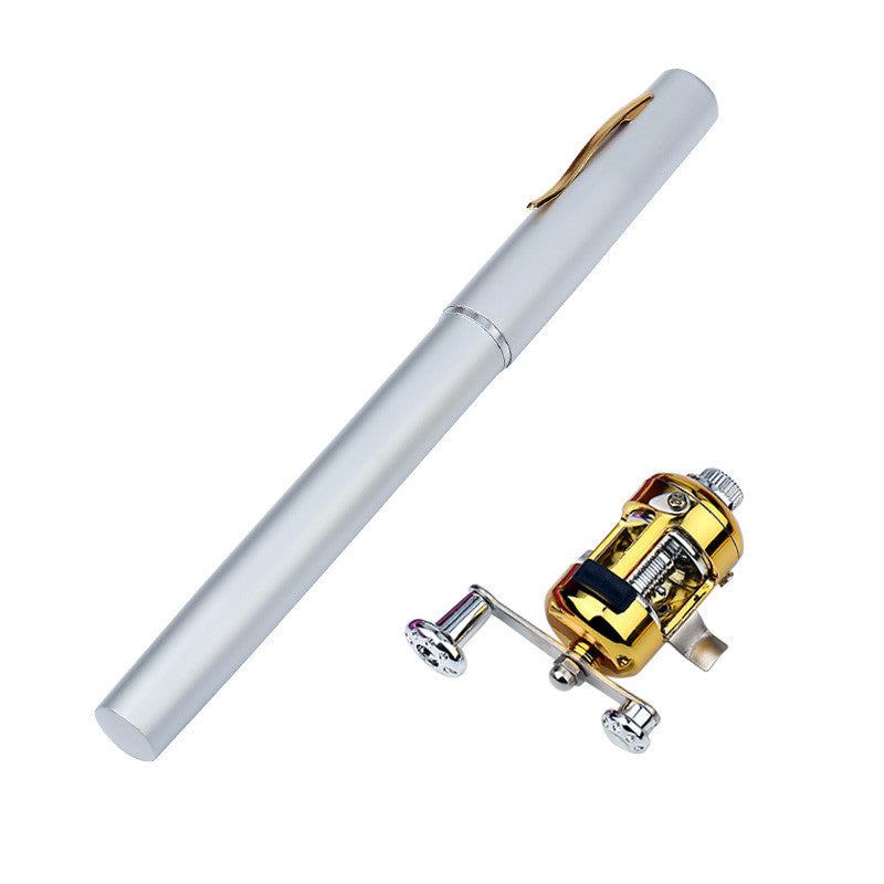 Portable Aluminum Fishing Rod with Reel