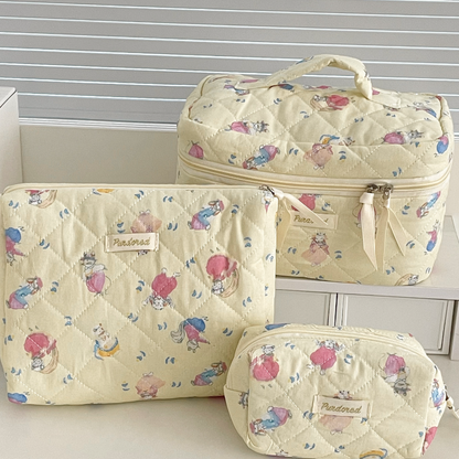 Portable and soft makeup bag