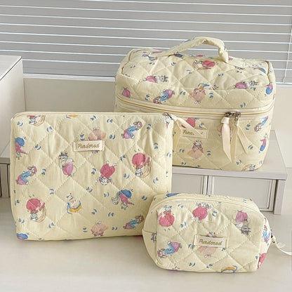 Portable and soft makeup bag