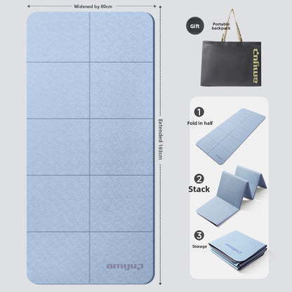 Portable anti-slip household foldable yoga mat