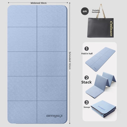 Portable anti-slip household foldable yoga mat